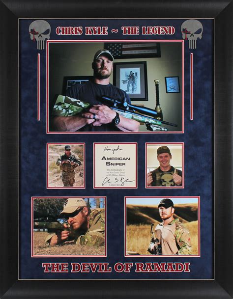 Lot Detail - American Sniper: Chris Kyle Signed Book Page with "Hoo Ya ...
