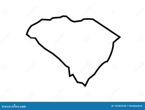 South Carolina Printable Map Eps