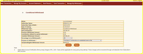 N P S Partial withdrawal-Guidelines