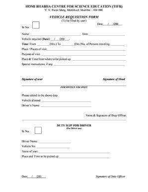 VA NSU Fleet Management Vehicle Requisition Form - Fill Online ...