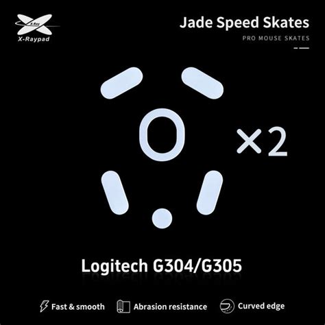 Xraypad Jade mouse skates for Logitech G304/G305 Lightspeed Wireless ...