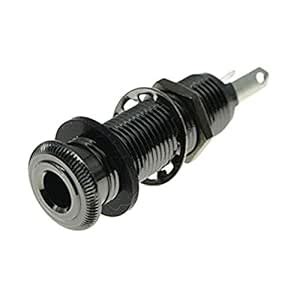 KAISH Stereo Copper Guitar Bass 1/4" Barrel Jack Cylinder Input Output ...