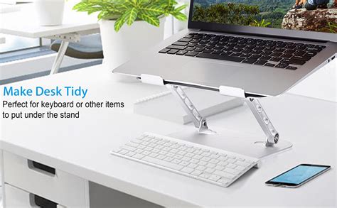 PLIXIO Aluminum Tabletop Laptop Stand Ergonomic Foldable Portable ...