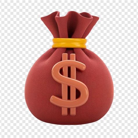 Money bag with dollar sign isolated on transparent background | Premium ...