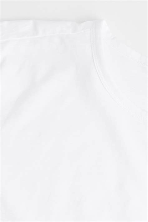 Regular Fit Cotton T-shirt - White - Men | H&M IN