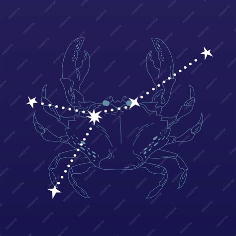 Premium Vector | Cancer astrological sign design vector