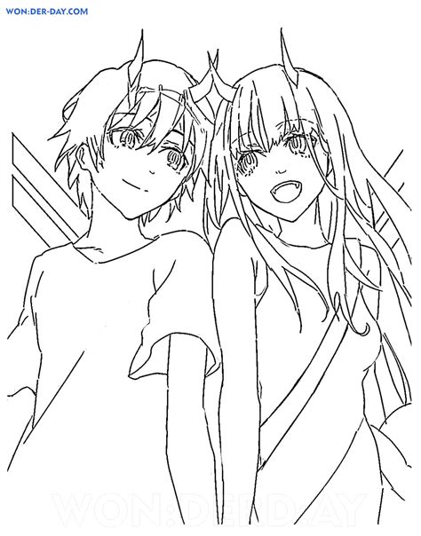 Image result for Zero Two Coloring