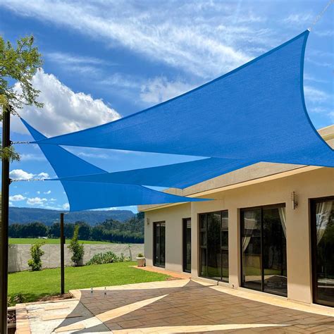 Snapklik.com : Artpuch 20x20x20 Sun Shade Sails Canopy Triangle Blue