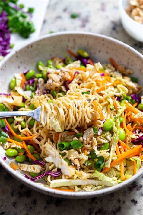 Cold Ramen Noodle Salad | Salad recipes, Cold lunches, Meals