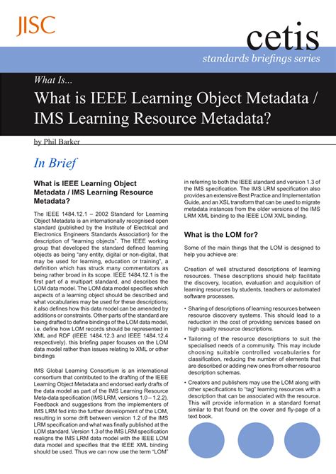 Image result for Learning Object Metadata Definition