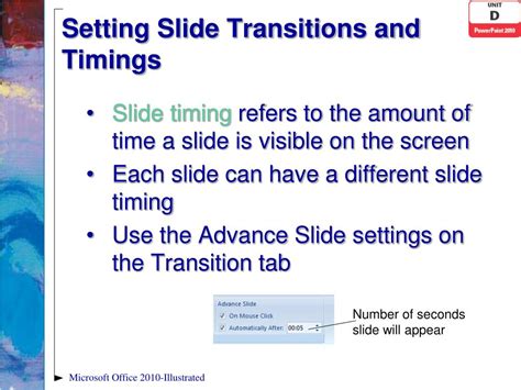 Image result for PowerPoint Slide Transition Timing