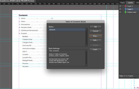 Image result for InDesign Table of Contents Formatting