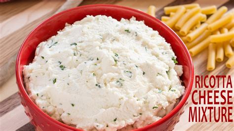 How to Make Ricotta Cheese Mixture for Lasagna   Ricotta  