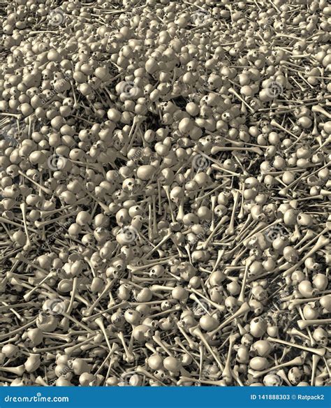 Pile Of Human Skulls Royalty-Free Stock Image | CartoonDealer.com #20983426