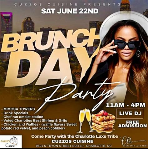 BLACK EXCELLENCE BRUNCH DAY PARTY, Cuzzo's Cuisine II, Charlotte, 22 ...