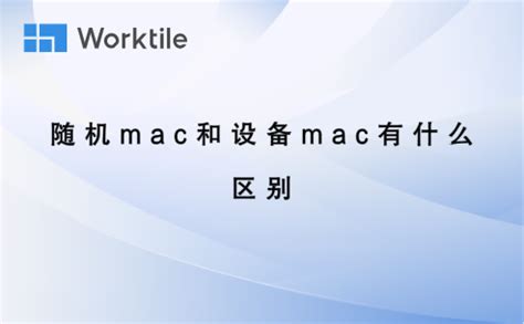 设备mac和随机mac什么意思 - 知百科
