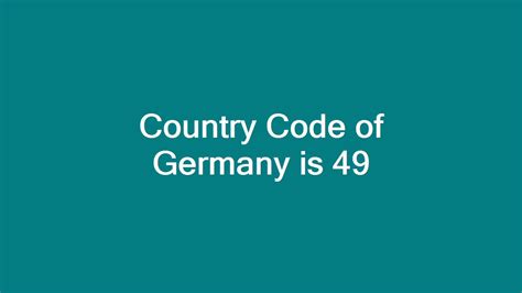 Image result for 49 Country Code