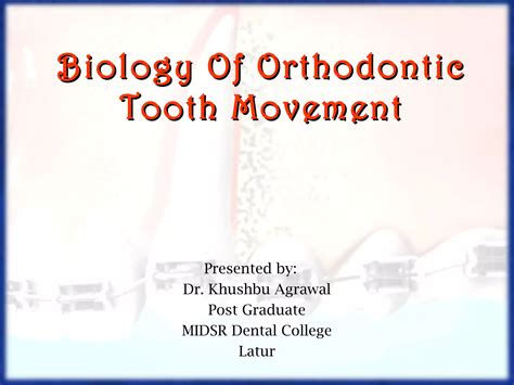 biology of tooth movement | PPT