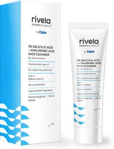 Rivela Dermascience Salicylic Acid + Hyaluronic Acid Face Cleanser for ...