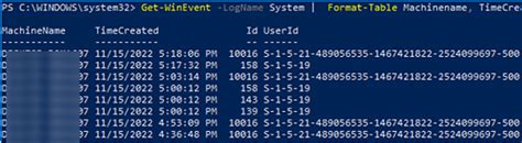 PowerShell Script to Get Win Event Logs with Specific IDs 的图像结果