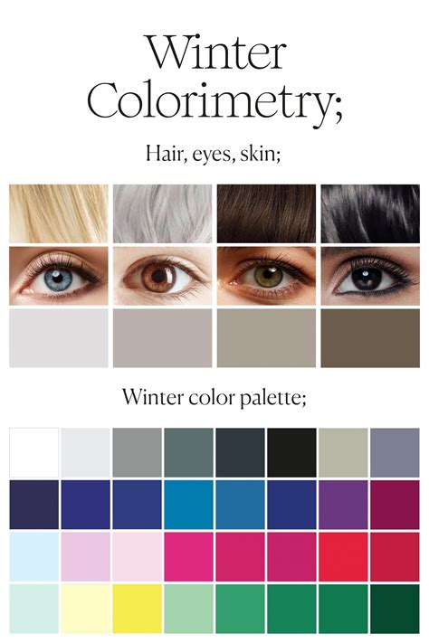 Different Types Of Winter Color Palette at Alicia Lang blog