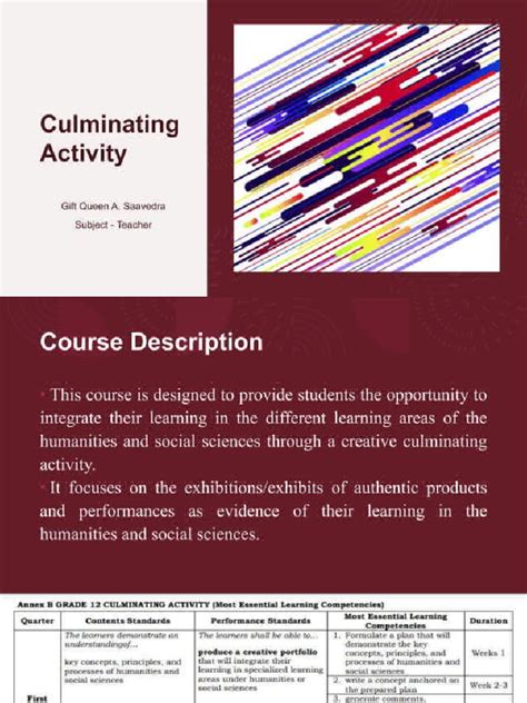 Image result for Culminating Activity Detailed Lesson Plan