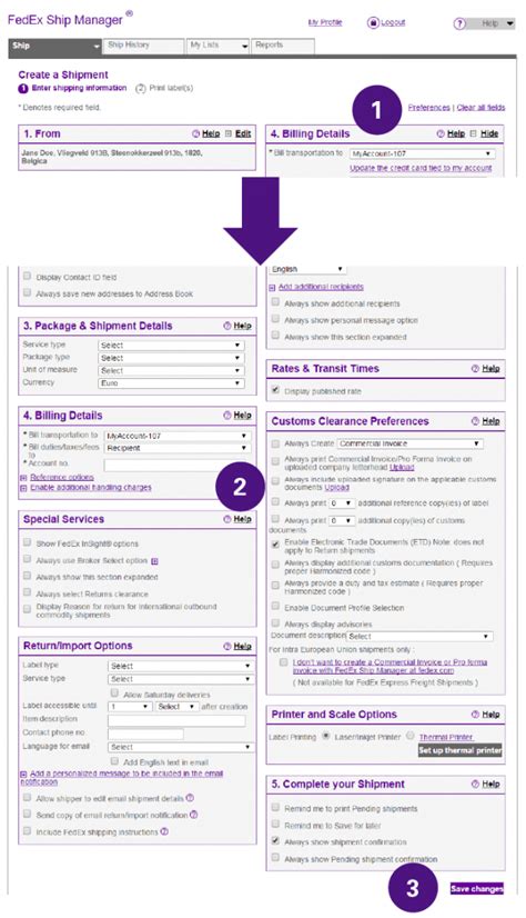 Image result for FedEx Shipping Request Form