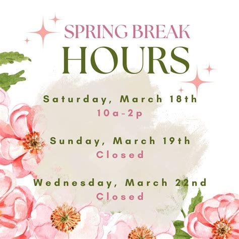 Image result for Spring Break Opening