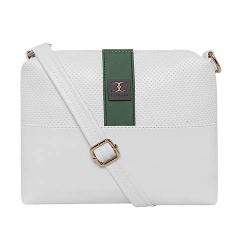 Buy ESBEDA Green Color Two Contrasting Colors Sling Bag For Women at ...