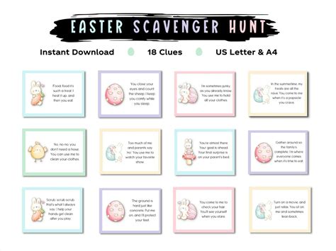 Outdoor easter scavenger hunt outdoor easter treasure hunt scavenger ...