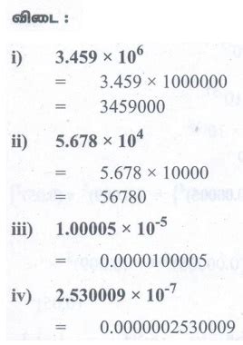 பயிற்சி 2.8: அறிவியல் குறியீடு (Scientific Notation) - எண்ணியல் ...