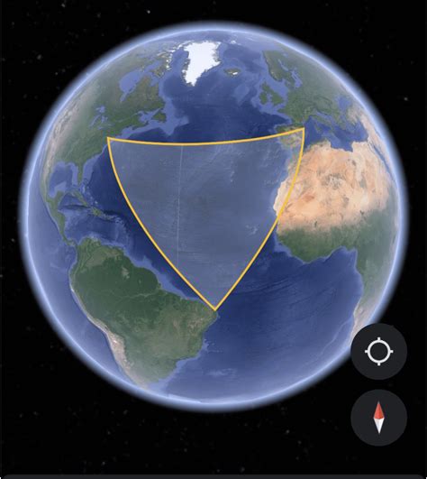 Visualization of Earth's Radius on Google Earth through Philadelphia ...
