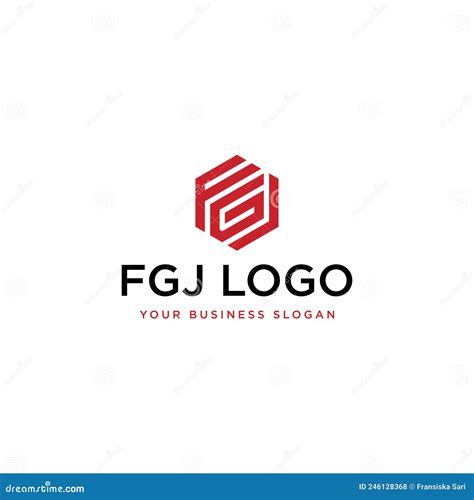 Design do logotipo fgj ilustração do vetor. Ilustração de emblema ...