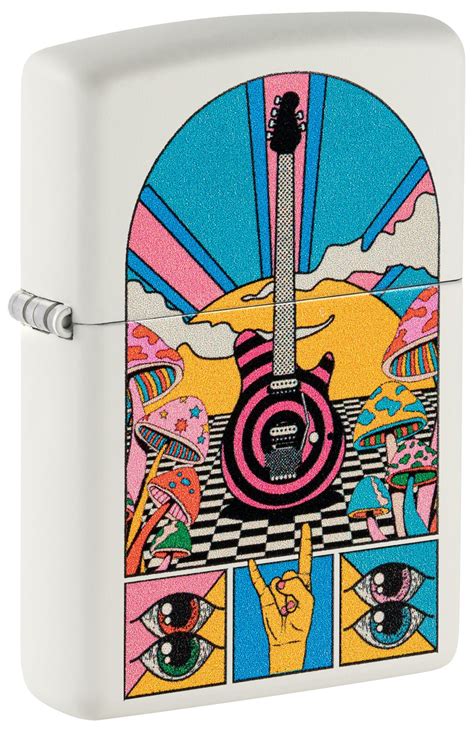Zippo Retro Music Design White Matte Windproof Lighter – Zippo Lighters ...