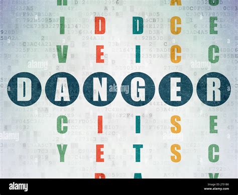 Protection concept: Danger in Crossword Puzzle Stock Photo - Alamy