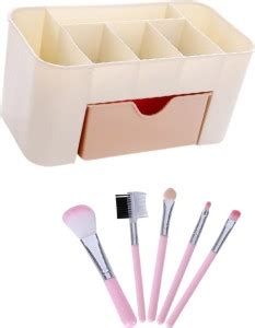 Parulenter Make up Organizer, Cutlery set box With Makeup Brushes Kit ...