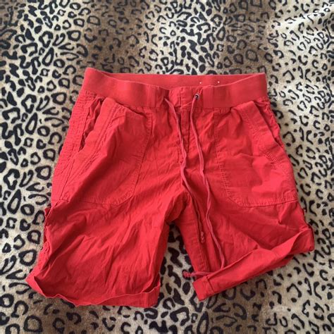 Bright red summer shorts - Depop