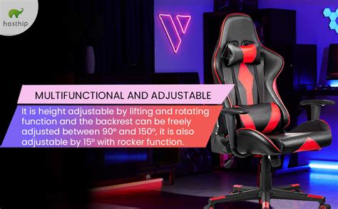 HASTHIP® Gaming Chair, Ergonomic Racing Style Game Chair Relieve Back ...