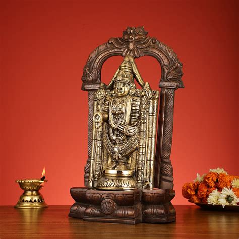 Buy Brass Tirupati Balaji Lord Venkateshwara Swamy idol 20 inch ...
