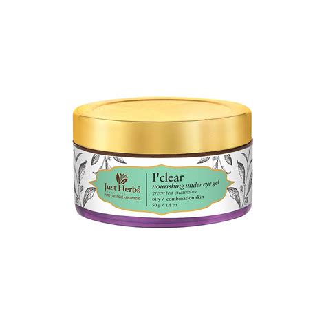 Just Herbs Ayurvedic I'Clear Green Tea-Cucumber Nourishing Under Eye ...