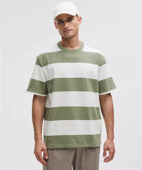 Heavyweight Cotton Jersey T-Shirt *Stripe | Men's Short Sleeve Shirts ...
