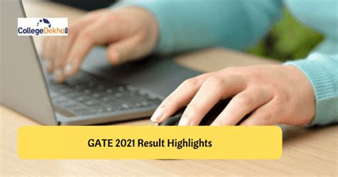 GATE 2021 Result Highlights – Pass Percentage, Scorecard Date, Paper ...