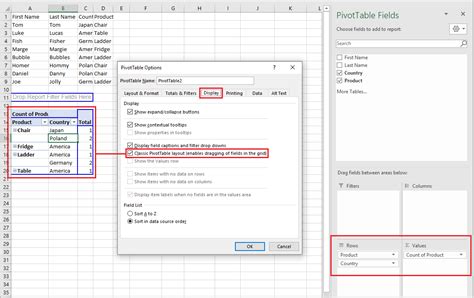 Image result for PivotTable Options