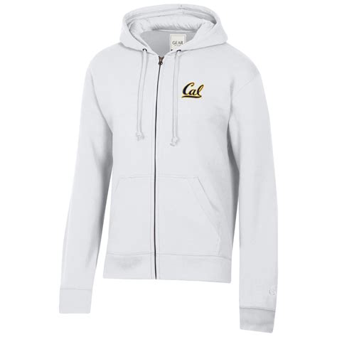 U.C. Berkeley Cal embroidered zip-up hoodie sweatshirt - White – Shop ...