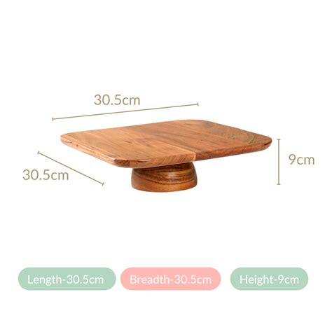 Acacia Wood Cake Stand Online - Premium Cake Stand | Nestasia