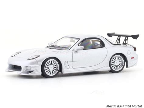 Mazda RX-7 silver 1:64 Mortal diecast scale model car miniature | Scale ...