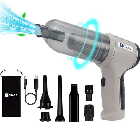 Brago Portable Car Vacuum Cleaner Wireless, 6300Pa High Power Motor ...