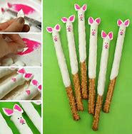 Image result for Easter Bunny Pretzels