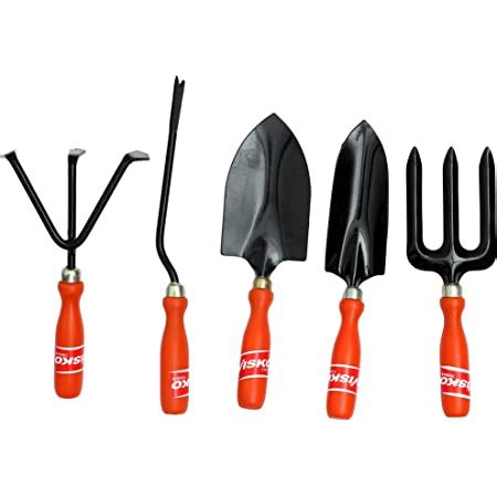 Visko Tools 601 5 Piece Garden Tool Kit (Orange & Black) : Amazon.in ...