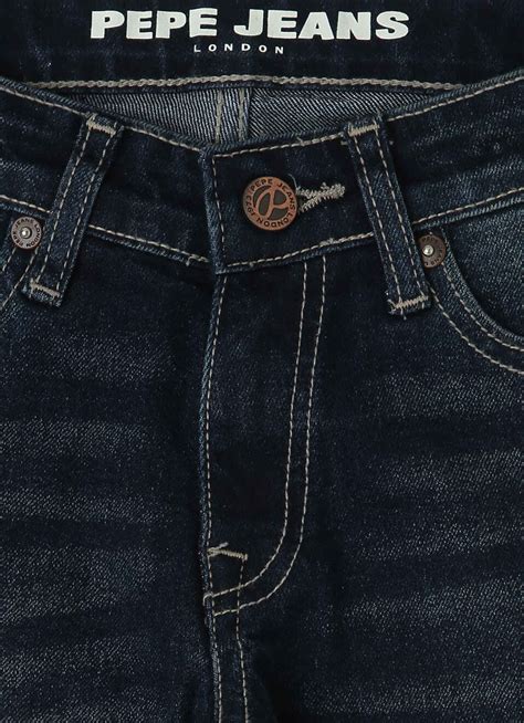 Cashed Mid Waist Slim Fit Denim | Pepe Jeans India